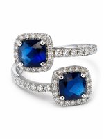 Anello Vidali Gioielli Donna in Argento Topazio blu ANAR-55-34 - ANAR-55-34